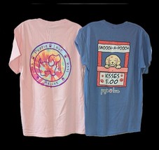 NWT Lot of 2 Puppie Love Smooch A Pooch Rescue Pink Blue T-Shirts M - $29.00