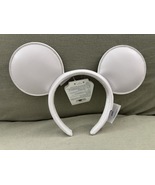 Disney Parks White Faux Leather Mickey Mouse Ears Headband NEW - $61.38 CAD