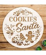Cookies for Santa Stencil Pattern for Baking and Crafts, Reusable Mylar ... - $20.13 CAD+