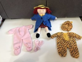 15&quot; Madeline Plush Cloth Doll with Cloths Play Costume Bunny Tiger lot Cute - £19.71 GBP