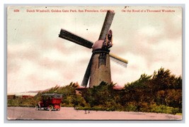 Dutch Windmill Golden Gate Park San Francidso CA California DB Postcard V24 - £3.05 GBP