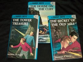The Hardy Boys Mystery Books Set 1 2 3 Tower Treasure House Cliff Old Mill - £27.67 GBP