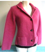 Stapf Austria Pink Trachten Wool Blazer Jacket Sweater Cardigan Womens S... - £25.51 GBP