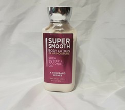 A Thousand Wishes Super Smooth Lotion Bath &amp; Body Works shea, coconut oil 8 oz - £15.08 GBP