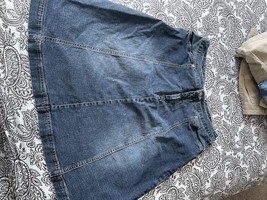 Cervelle Women’s 100% Cotton Blue Denim Jean Skirt Size 12 - $14.00