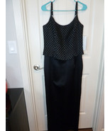 Vtg Jessica Mcclintock Gunne Sax Black Formal  Quilted top silver thread... - $1,580.61 MXN