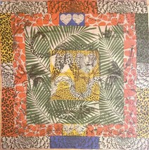 Hermes Shawl Jungle Love Stamped 140 cm Chiffon silk mousseline scarf stole - $2,097.28