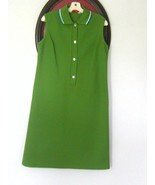 Vintage 1960/70's Bodin Knits Florida Sleeveless Knee Length Polo Dress Size 18 - $33.99