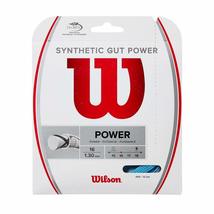 Wilson Synthetic Gut Power 16 Tennis String - Set, Bright Blue - £10.87 GBP