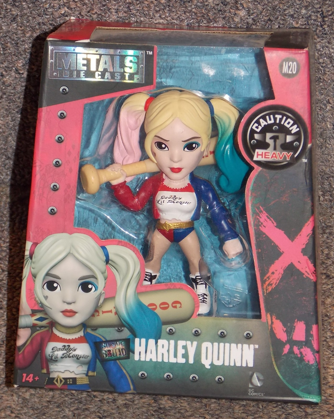 2016 DC Comics Suicide Squad Harley Quinn 4 inch Metal Die Cast Figure New - $24.99