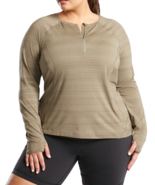 ATHLETA Women&#39;s Pacifica Illume Fitted Top Plus Size 3X Shadow Olive - $47.50 CAD