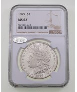 1879 Argent Morgan Dollar Classé Par NGC Comme MS-62 - €107,64 EUR