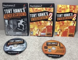 Tony Hawk&#39;s Underground &amp; Underground 2 (PlayStation 2, PS2) Lot Near Co... - £35.57 GBP