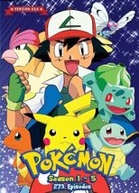 Pokemon Season 1-5: Indigo League Orange Island Johto Journey Johto League DVD - £47.95 GBP