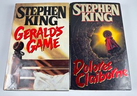 Dolores Claiborne + Gerald&#39;s Game Stephen King Books 1st Prints Very Good Cond - £15.56 GBP