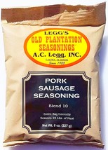 Blend # 10 Legg&#39;s Old Plantation PORK SAUSAGE SEASONING 8 oz Bag No 25 A... - $28.21