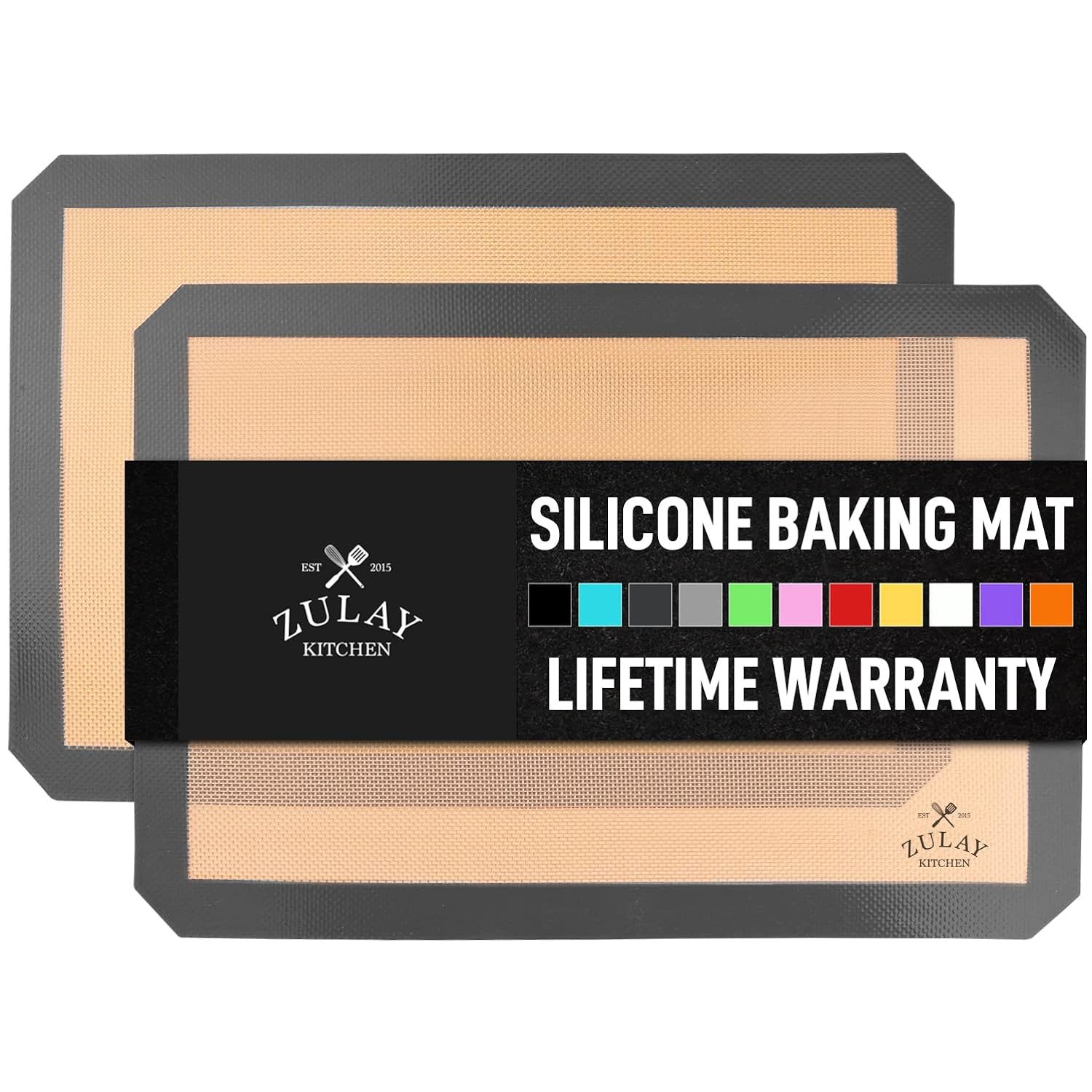 Primary image for 2-Pack Silicone Baking Mat Sheet - Reusable Silicone Baking Sheet - Easy & Conve