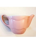 Shenango Individual TEAPOT Pink Wave Scalloped Pottery 1958 Rimrol Welro... - $5.86