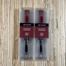 Revlon ColorStay 280 Stay Currant Overtime Liquid Lip Color Lipstick Set of 2 - £15.85 GBP
