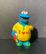 Cookie Monster Figure Sesame Street I Love Cookies Muppet Vintage - £4.62 GBP