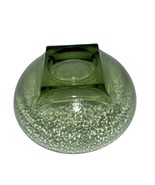 Hazel Atlas Bowl 6&quot; Avocado Green Square Bottom Vintage MCM - $247.53 MXN
