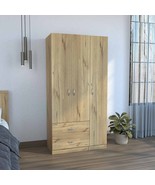 Austral 3 Door Armoire Wardrobe - Light Oak/Black - $12,506.78 MXN
