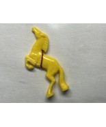 Rare 1950S Cracker Jack Prize Toy Wild Stallion Yellow Excellent Condition - $2.94