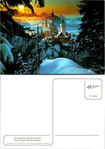 One(1) Germany Bavaria Schwangau Neuschwanstein Royal Castle Winter VTG Postcard - £7.50 GBP