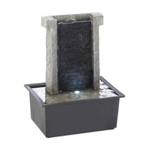 Cascading Stone Wall Tabletop Fountain - £38.69 GBP