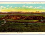 Independence Rock Sweetwater River Alcova Wyoming WY UNP WB Postcard Z10 - $2.92