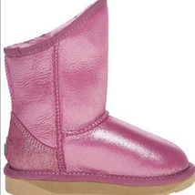 Australia Luxe Collective Boots Pink Shearling Kids New - £93.86 GBP