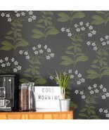 Flowering Tobacco Botanical Stencil - Large Floral Wall Stencil For Easy... - $44.95