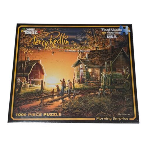 Terry Redlin Morning Surprise White Mountain Puzzles 1000 Piece Puzzle Sealed - $18.39