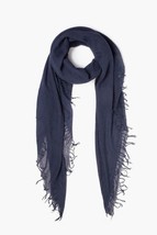 Chan LUU Cashmere and Silk Scarf in INDIGO 62&quot; x 58&quot; NWT - £129.07 GBP