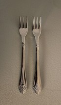 Walco Art Deco 18-10 Stainless Steel Lot of 2 Cocktail Forks 5 5/8&quot; each - £8.19 GBP