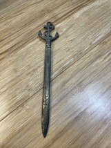 Vintage Brass Anchor Sailor Letter Envelope Opener - $24.74