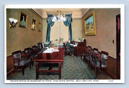 Secretary of State Office State Capitol Salt Lake City Utah UNP WB Postcard M1 - £2.28 GBP