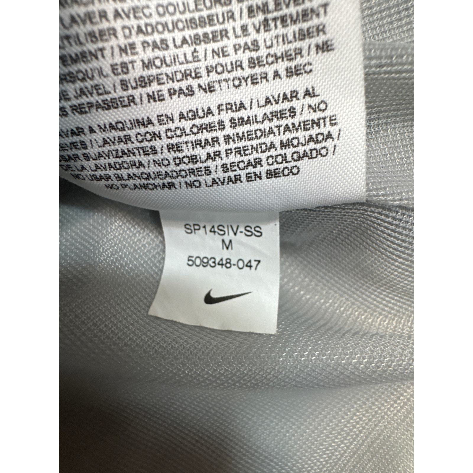 Nike Womens Full Zip Hooded Windbreaker Golf Jacket Zip Pockets 509348 Gray Sz M Item image 6