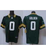 Men's De'Vondre Golden #0 Stitched Jersey Green Yellow - $45.00