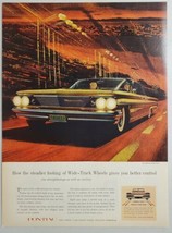 1960 Print Ad The &#39;60 Pontiac Bonneville Vista Wide-Track - £12.01 GBP