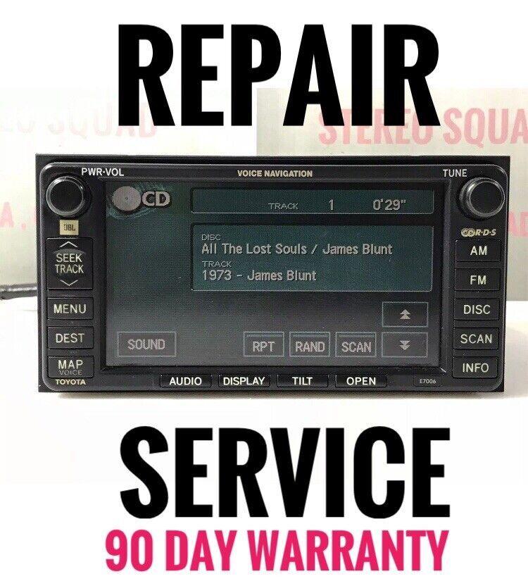CD And Navigation DVD Mechanism Repair Service Toyota E7006 - $247.50