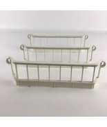 Little Tikes Blue Roof Dollhouse Replacement White Railings 3pc Vintage ... - $23.71