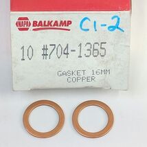 2x Napa Balkamp 704-1365 For Volvo Nissan 5/8 M16 M16.4 Copper Drain Plu... - $28.77