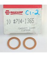 2x Napa Balkamp 704-1365 For Volvo Nissan 5/8 M16 M16.4 Copper Drain Plu... - $40.32 CAD
