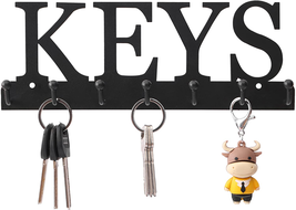Key Holder Wall Mounted Key Hooks for Wall Decorative with 7 Hooks Black... - $199.53 MXN
