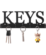Key Holder Wall Mounted Key Hooks for Wall Decorative with 7 Hooks Black... - $199.53 MXN