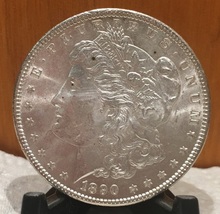 1890-P Morgan Dollar Uncirculated Silver. Fresh Out The Roll! 20200150E - £71.92 GBP