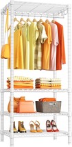 Ulif H4 Mini Portable Closet, 4 Tiers Freestanding Clothing Garment Rack... - $90.99