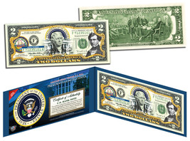 FRANKLIN PIERCE * 14th U.S. President * Colorized $2 Bill Genuine Legal Tender - £10.96 GBP