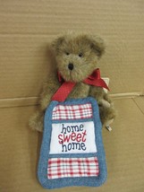 NOS Boyds Bears PEG 904735 Plush Bear Home Sweet Home Red Bow Ribbon B77 A - £28.68 GBP